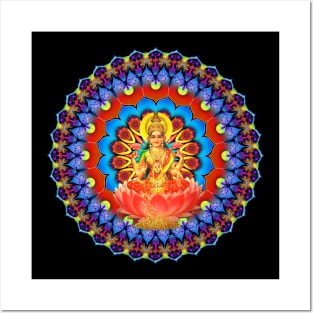 Mandala Magic - Daily Focus 8.2.2016 Lakshmi Posters and Art